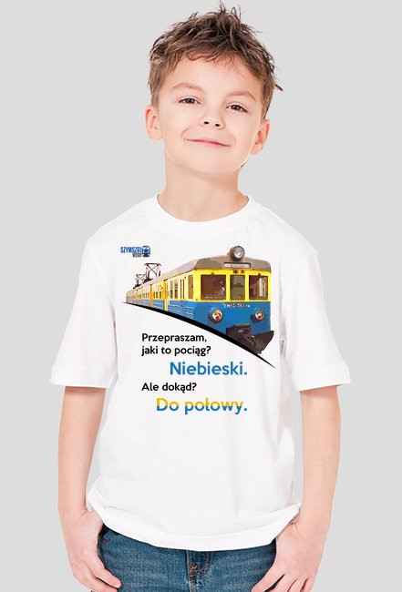 Koszulka - Niebieski do połowy (EN57)