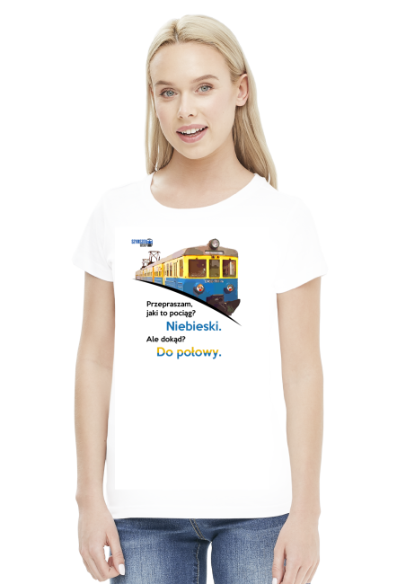 Koszulka - Niebieski do połowy (EN57)