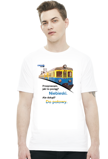 Koszulka - Niebieski do połowy (EN57)