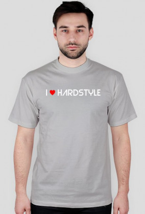 Koszulka I Love Hardstyle (szara)