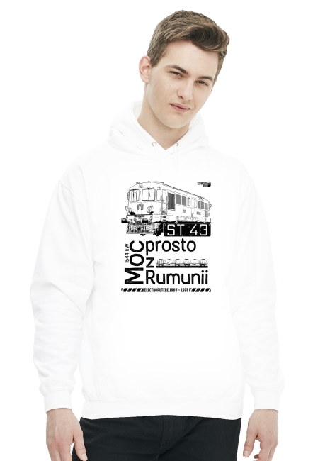 Bluza z kapturem - Moc prosto z Rumunii (ST43)