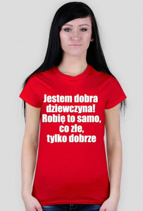 śmiesny napis koszula czarna dla dziewcyny