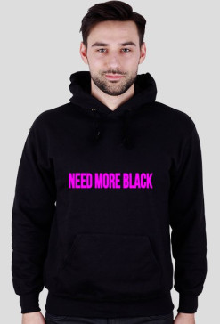 Bluza z nadrukiem NEED MORE BLACK