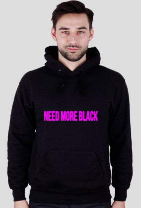 Bluza z nadrukiem NEED MORE BLACK