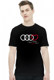 'One love Audi love' koszulka męska