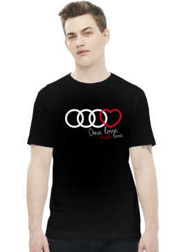 'One love Audi love' koszulka męska