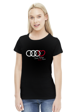 'One love Audi love' koszulka damska