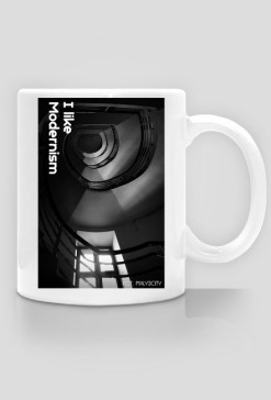 Kubek dla leworęcznych "I like Modernism"