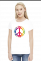 Peace and love koszulka damska