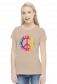 Peace and love koszulka damska