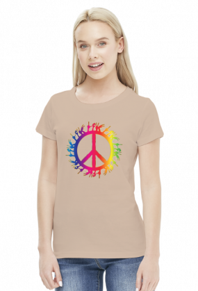 Peace and love koszulka damska