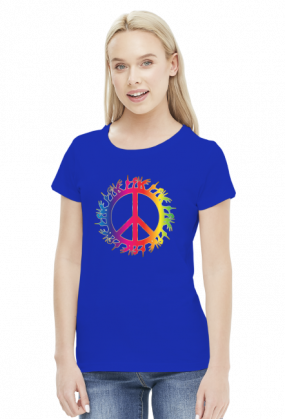Peace and love koszulka damska