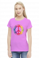 Peace and love koszulka damska
