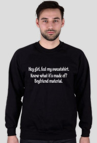 Hey Girl Black Sweatshirt