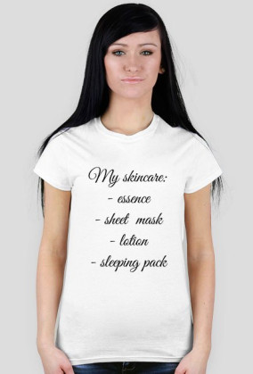 My skincare t-shirt