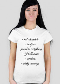 Autumn list t-shirt
