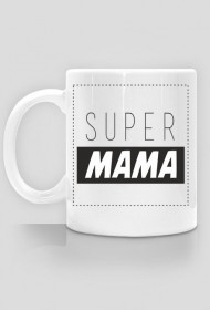 Kubek - Super Mama - Czarny