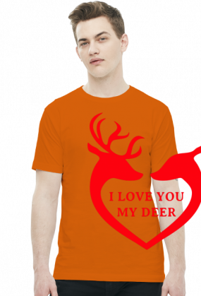 I love you my deer koszulka
