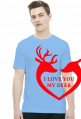I love you my deer koszulka