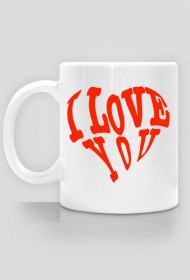 Kubek I love you - walentynki