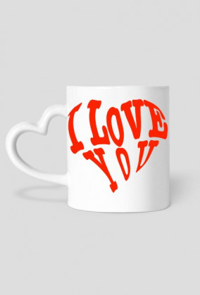 I love you - kubek serce
