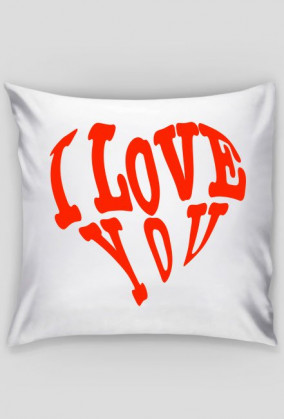 I love you poduszka walentynki
