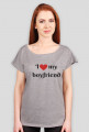 Koszulka I love my Boyfriend na walentynki