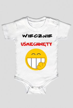 Prezentovo - body dla niemowlaka - wiecznie uśmiechnięty