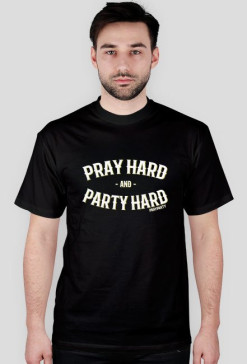 Koszulka "PrayHard" Czarna