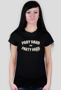 Koszulka "PrayHard" Czarna
