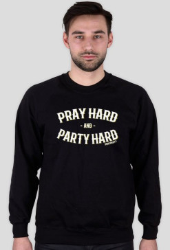Bluza "PrayHard" Czarna