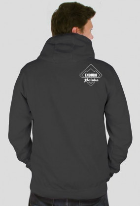 ENDURO POLSKA white  bluza z kapturem
