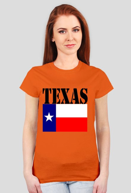 Texas Flag woman