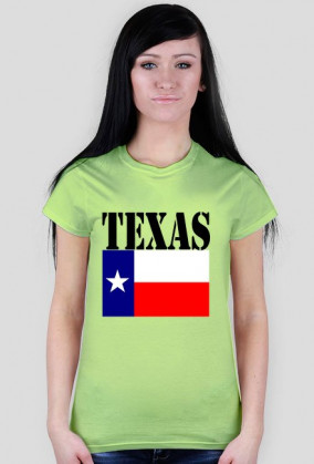 Texas Flag woman