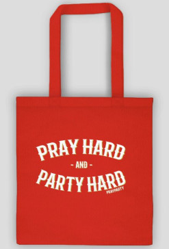 Torba na zakupy "PartyHard" Czerwona