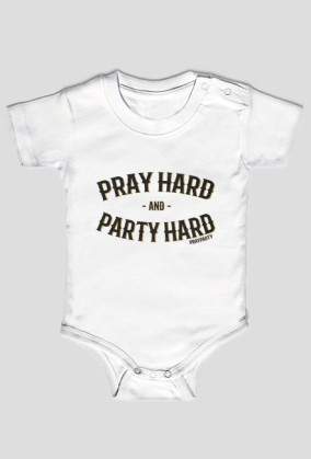 Body niemowlęce "PartyHard Białe
