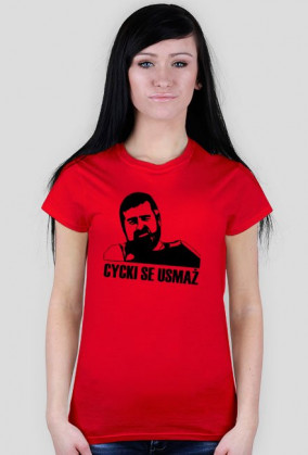Koszulka damska "Cycki se usmaż"