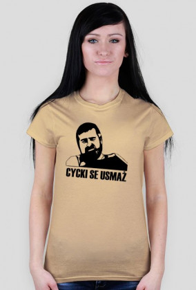 Koszulka damska "Cycki se usmaż"