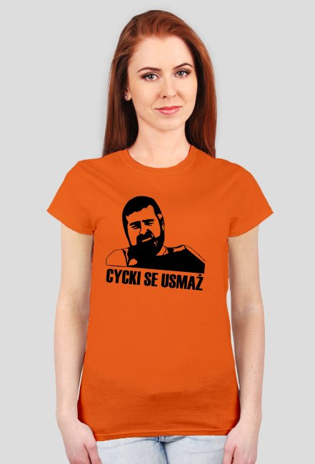 Koszulka damska "Cycki se usmaż"