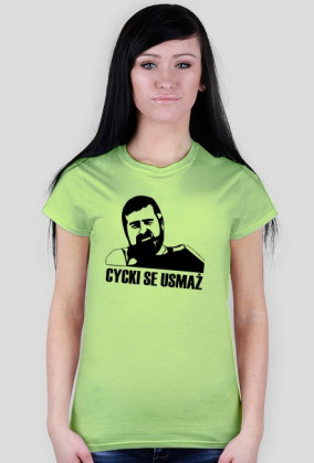 Koszulka damska "Cycki se usmaż"