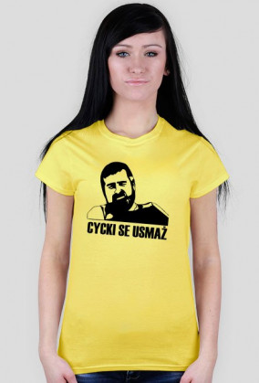 Koszulka damska "Cycki se usmaż"