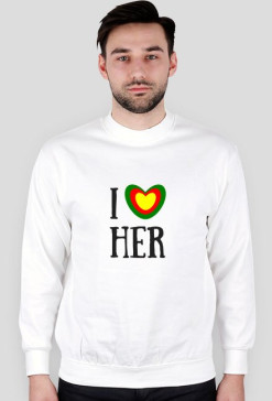 Bluza I love Her Męska Walentynki
