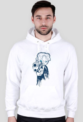 bluza z kapturem-LIVE+nadruk