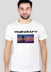 Koszulka męska z krótkim rękawem '' Minecraft Skyvec ''
