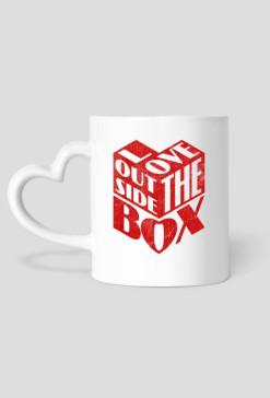 CreativeWear Love Outside The Box Kubek Serce