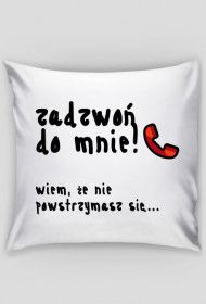 Poszewka na poduszkę "Zadzwoń do mnie"