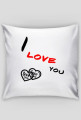 Poduszeczka z napisami I love you