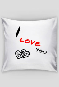 Poduszeczka z napisami I love you