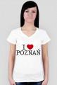 I Love Poznań Koszulka dla Pań