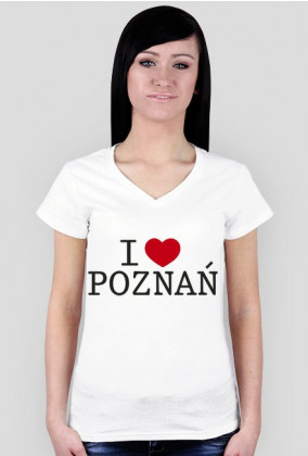 I Love Poznań Koszulka dla Pań